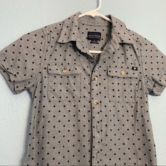 Lucky Brand Button Down Tee - Kids SM - Demin Blue - Picture 7 of 8